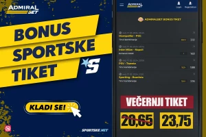 AdmiralBet i Sportske bonus tiket - Nedelja veče, idealno!